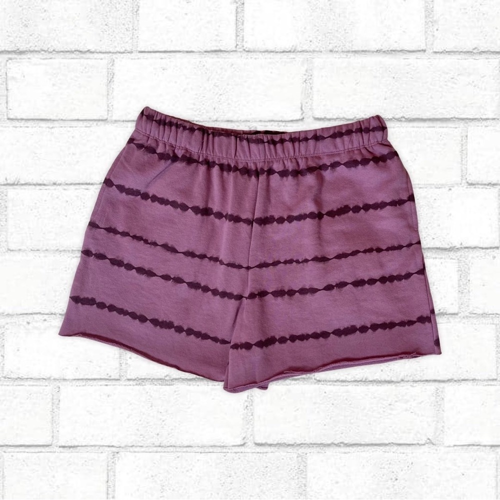Mighty Fine Purple Mauve Tie Dye Comfy Lounge Sweat Shorts